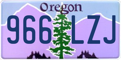 OR license plate 966LZJ