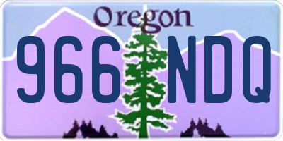 OR license plate 966NDQ