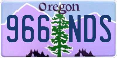 OR license plate 966NDS
