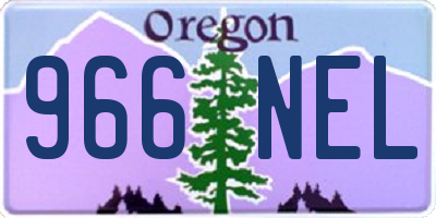 OR license plate 966NEL