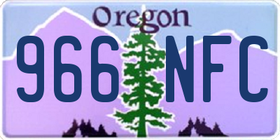 OR license plate 966NFC