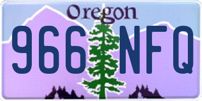 OR license plate 966NFQ