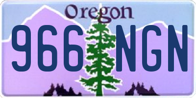 OR license plate 966NGN