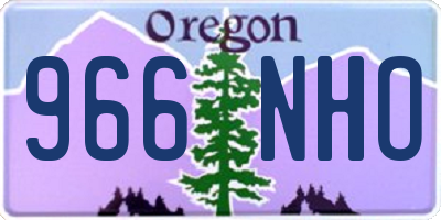 OR license plate 966NHO