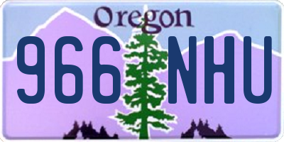 OR license plate 966NHU
