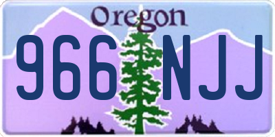 OR license plate 966NJJ