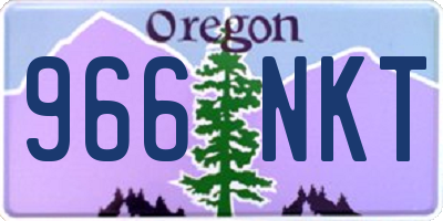 OR license plate 966NKT