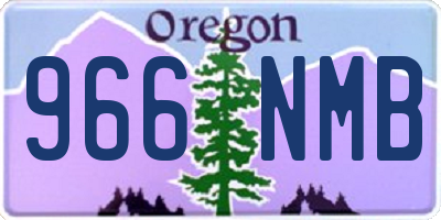 OR license plate 966NMB