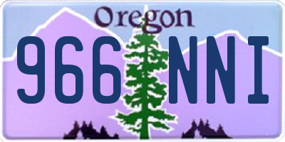 OR license plate 966NNI
