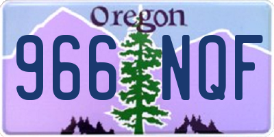 OR license plate 966NQF