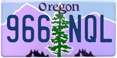 OR license plate 966NQL