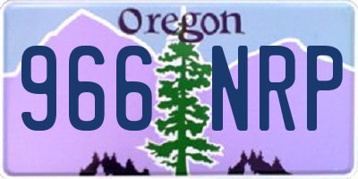 OR license plate 966NRP