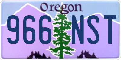 OR license plate 966NST