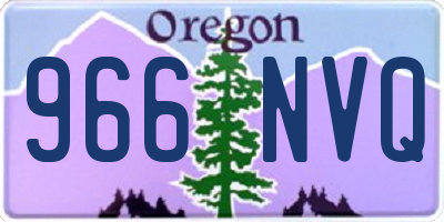 OR license plate 966NVQ