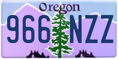 OR license plate 966NZZ