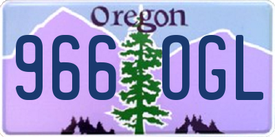 OR license plate 966OGL