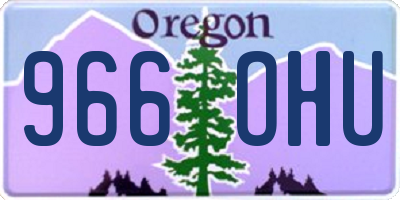 OR license plate 966OHU