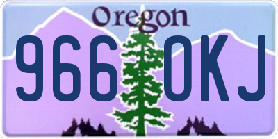 OR license plate 966OKJ