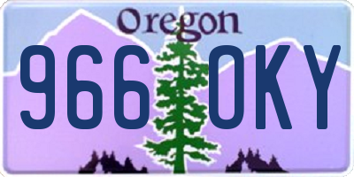 OR license plate 966OKY