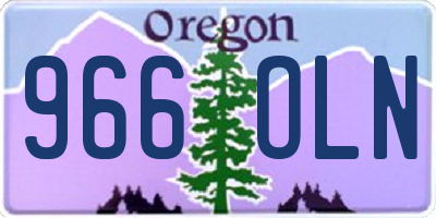 OR license plate 966OLN