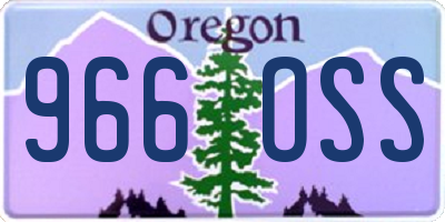 OR license plate 966OSS