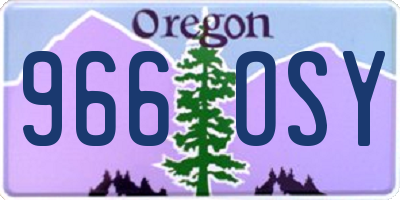 OR license plate 966OSY
