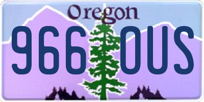 OR license plate 966OUS