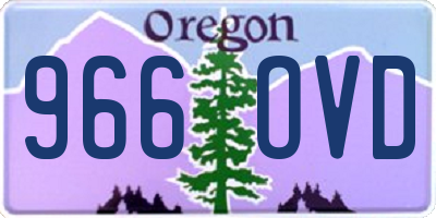 OR license plate 966OVD