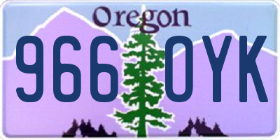 OR license plate 966OYK