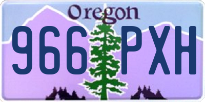 OR license plate 966PXH