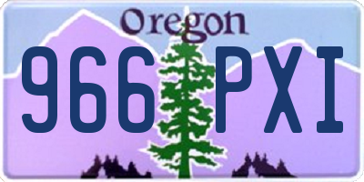 OR license plate 966PXI