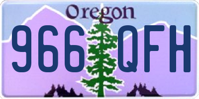 OR license plate 966QFH