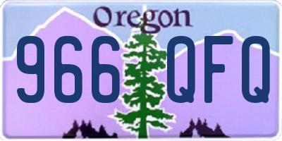 OR license plate 966QFQ