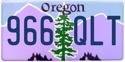 OR license plate 966QLT