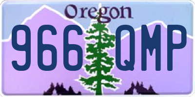 OR license plate 966QMP