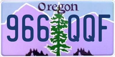 OR license plate 966QQF
