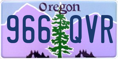 OR license plate 966QVR
