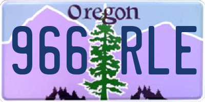 OR license plate 966RLE
