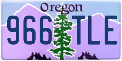 OR license plate 966TLE