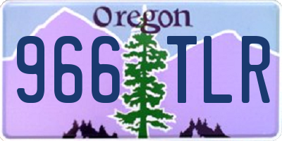 OR license plate 966TLR