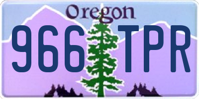 OR license plate 966TPR