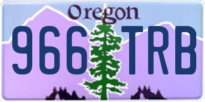 OR license plate 966TRB