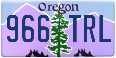 OR license plate 966TRL
