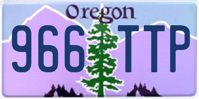 OR license plate 966TTP