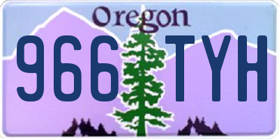 OR license plate 966TYH