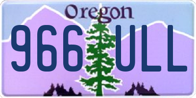 OR license plate 966ULL