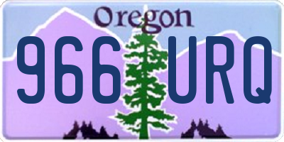 OR license plate 966URQ