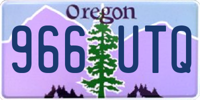 OR license plate 966UTQ