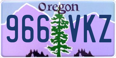 OR license plate 966VKZ