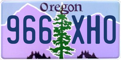 OR license plate 966XHO